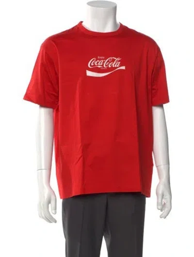 Pre-owned Junya Watanabe Graphic Print Crew Neck T-shirt In Red