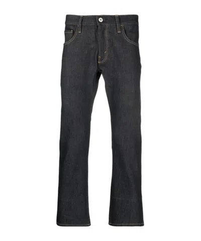 JUNYA WATANABE GRAPHIC PRINT DENIM TROUSERS