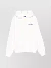 Junya Watanabe Graphic Print Hooded Sweatshirt Front Pocket In White