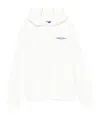 Junya Watanabe Graphic Print Hooded Sweatshirt Front Pocket In White