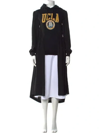 Pre-owned Junya Watanabe Graphic Print Mock Neck Sweatshirt W/ Tags In Black