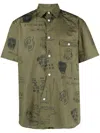 JUNYA WATANABE GRAPHIC-PRINT SHORT-SLEEVE SHIRT