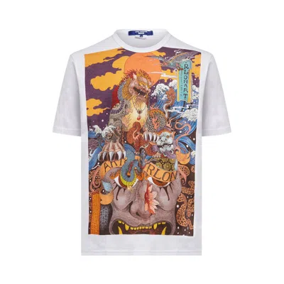 Pre-owned Junya Watanabe Graphic Print T-shirt 'multicolor' | Multi-color | Men's Size L