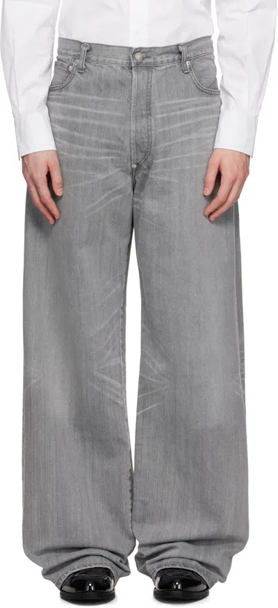 JUNYA WATANABE GRAY LEVI'S EDITION GARMENT TREATED W NAME JEANS