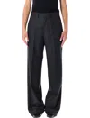 Junya Watanabe Tailored Wide-leg Trousers Pockets In Black