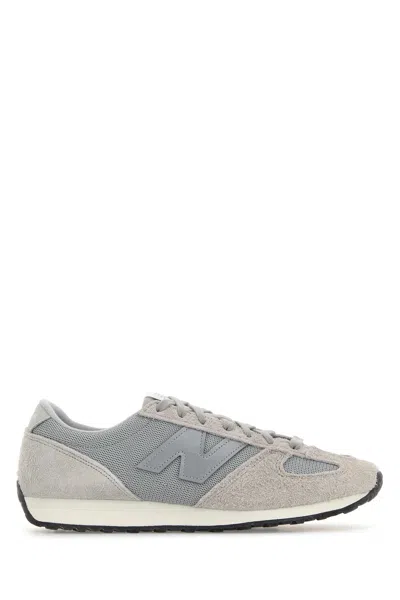 JUNYA WATANABE GREY SUEDE AND MESH JUNYA WATANABE X NEW BALANCE SNEAKERS