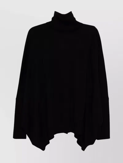 Junya Watanabe High Neck Knit Sweater In Metallic