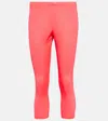 Junya Watanabe High-rise Cropped Leggings In Pink