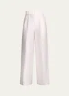 Junya Watanabe Front Pences Wide Pants In White