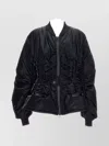 Junya Watanabe High-shine Bomber Jacket Front Pockets In Black