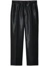Junya Watanabe High-shine Tailored Trousers In Black