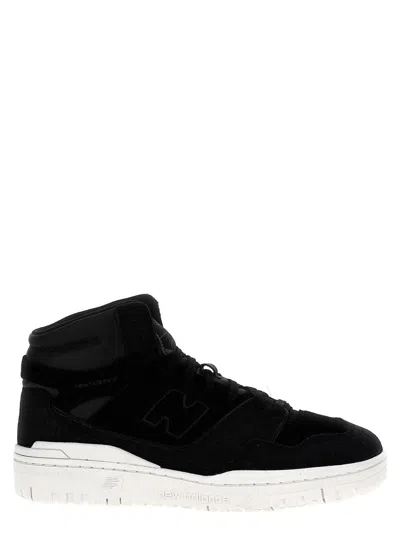 Junya Watanabe High-top Suede And Leather Sneakers In Black