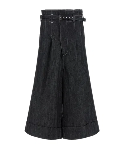Junya Watanabe High-waisted Jeans In Blue