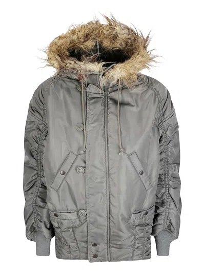 Junya Watanabe Hooded Jacket In Gray