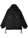 Junya Watanabe Hooded Long-sleeve Jacket In Black