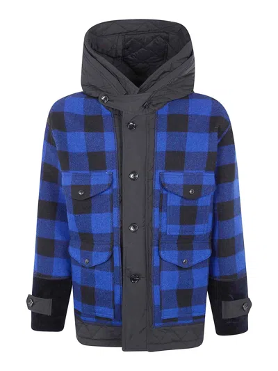 Junya Watanabe Hooded Sport Jacket In Blue