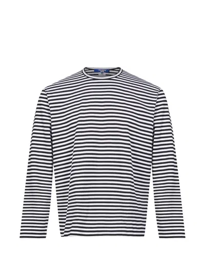 Junya Watanabe Horizontal-stripe Long-sleeve T-shirt In White