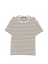 Junya Watanabe Horizontal-stripe T-shirt In Blue