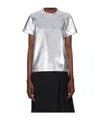 Junya Watanabe Ladies Metallic Effect Crewneck T-shirt