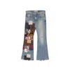 Junya Watanabe Patchwork Distressed Jeans In Blue