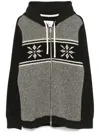 Junya Watanabe Cotton And Wool Hoodie In Black