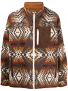 Junya Watanabe Brown Pendleton Edition Jacket In 1 Brn/bg/rd X Bg