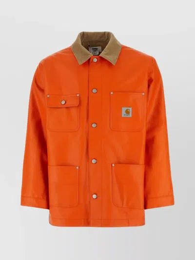 Junya Watanabe Jacket Carhartt Cotton Multiple Pockets In Orange