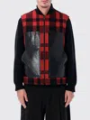 Junya Watanabe Mackinaw Wool And Leather Vest In Multi