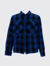 Junya Watanabe Checked Flap Pocket Long Sleeve Jacket In Blue