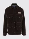 Junya Watanabe Cotton Urethane Flocky Denim Filson Jacket In Brown