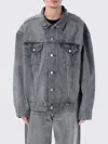 Junya Watanabe Washed Grey Oversized Denim Jacket In Gray