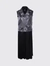 Junya Watanabe Sleeveless Long Jacket Belted Waist In Black