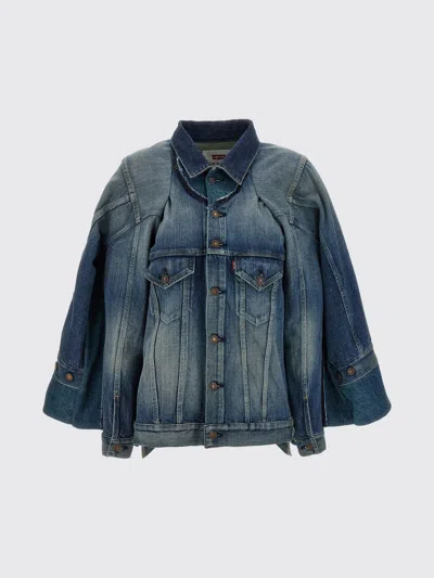 JUNYA WATANABE JACKET JUNYA WATANABE WOMAN COLOR BLUE,H00508009