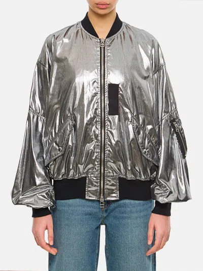 JUNYA WATANABE JACKET JUNYA WATANABE WOMAN COLOR SILVER,H02465061
