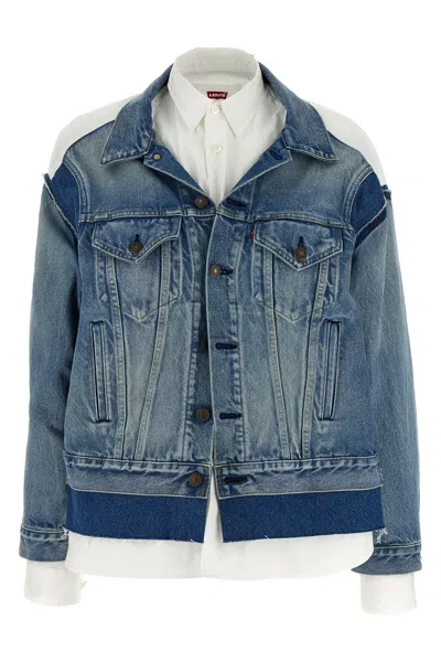 Junya Watanabe Jacket ' X Levi's Shirt Denim' In Multi