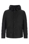 Junya Watanabe Long-sleeved Hooded Jacket In Black
