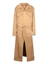 Junya Watanabe Long Levis Beige Jacket In Beige