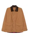 Junya Watanabe Corduroy-collar Flap-pocket Jacket In Brown