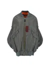 Junya Watanabe Zippered Long-sleeved Casual Jacket In Green