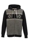 Junya Watanabe Cotton And Wool Hoodie In Black