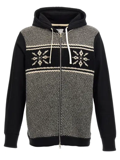 JUNYA WATANABE JACQUARD INSERT HOODIE