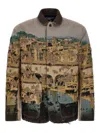 Junya Watanabe Jacquard Square Jacket Collared Patch Pockets In Multi