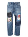 Junya Watanabe Patchwork Jeans In Blue