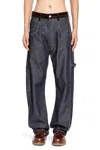 Junya Watanabe Belt Loop Denim Trousers In Black