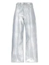 Junya Watanabe X Levis Strauss Logo Straight Jeans In Metallic