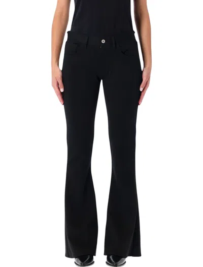 JUNYA WATANABE JUNYA WATANABE JUNYA WATANABE BLACK LOW WAIST FLARE PANTS
