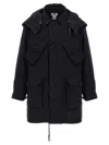 Junya Watanabe Men's Nylon Parka Coat In Black