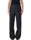 Junya Watanabe Tailored Wide-leg Trousers Pockets In Black