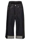 JUNYA WATANABE JUNYA WATANABE JUNYA WATANABE X LEVI'S PLEATED INSERT JEANS