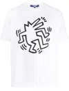 Junya Watanabe Keith Haring Cotton T-shirt In White
